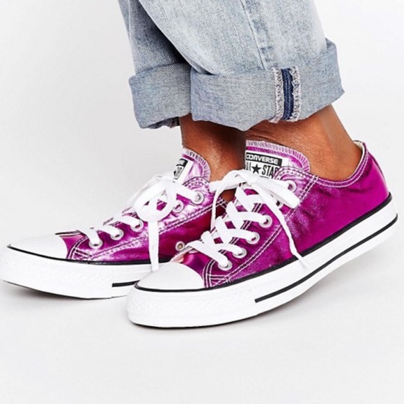 Converse Shoes - Chuck Taylor All Star Ox Metallic Magenta